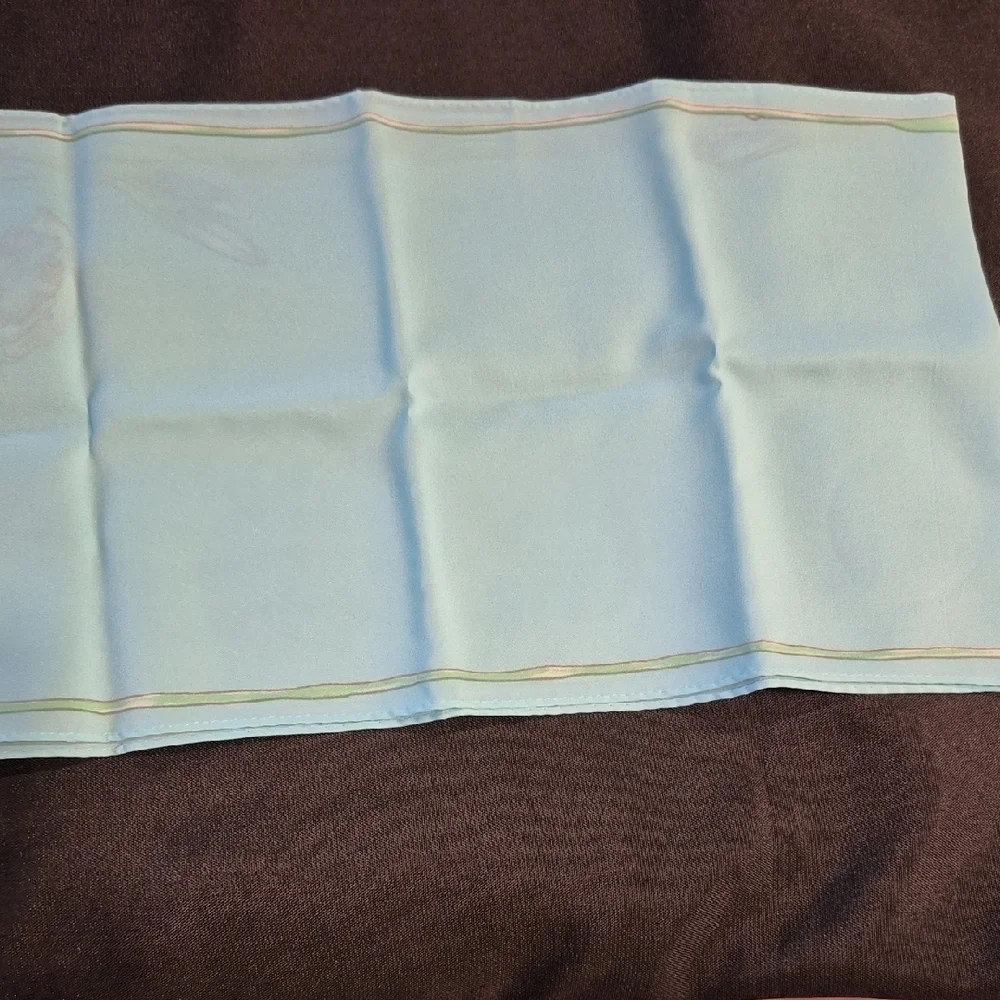 Vintage Avon Morning Glory Screen Print Floral Scarf